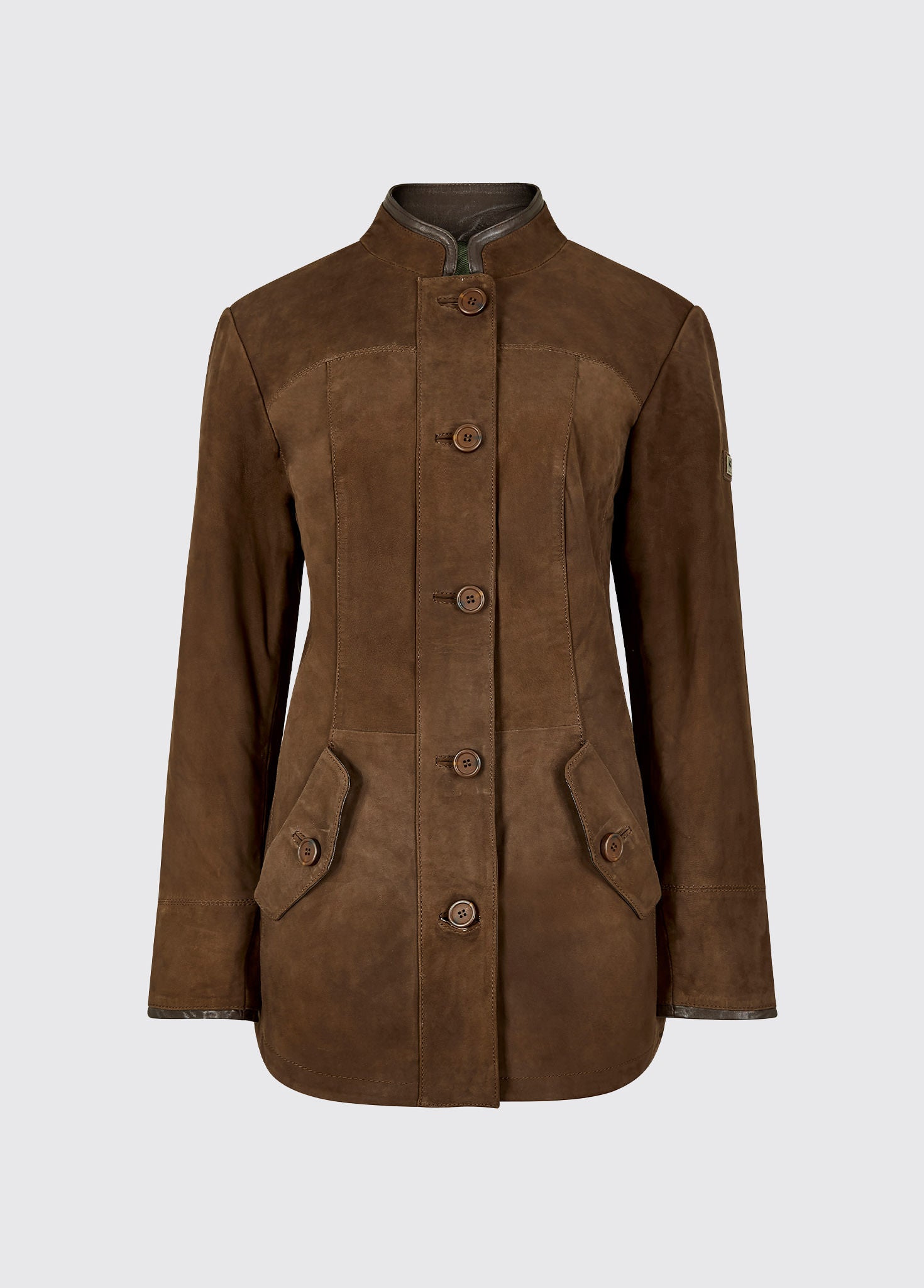 Veste en cuir Joyce - Walnut
