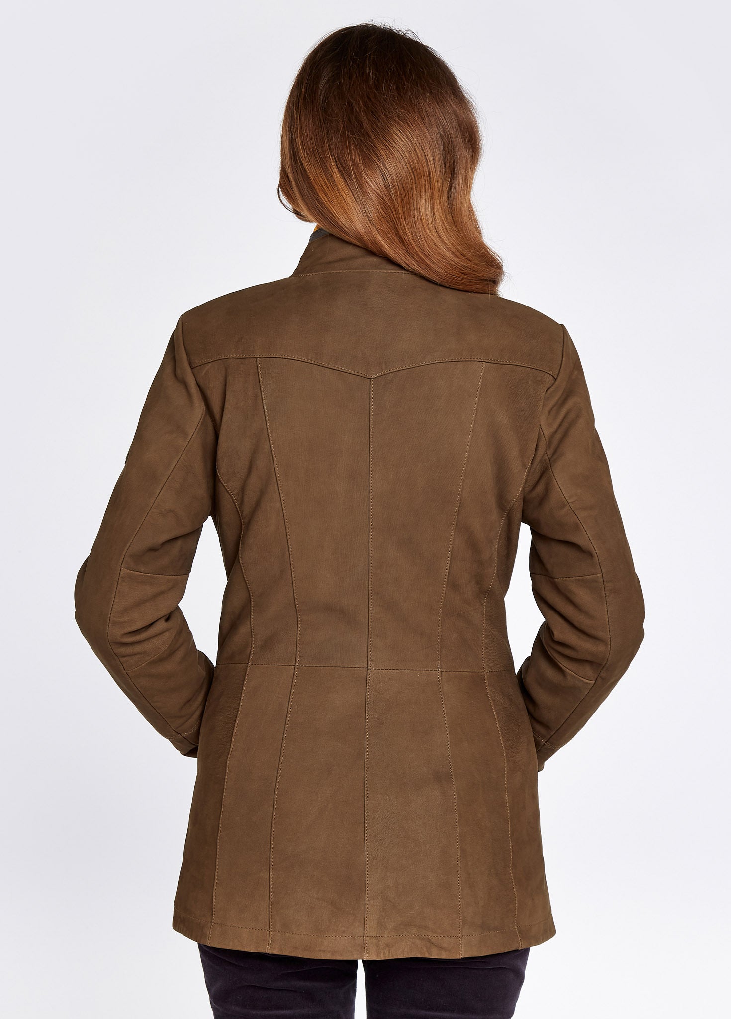 Veste en cuir Joyce - Walnut