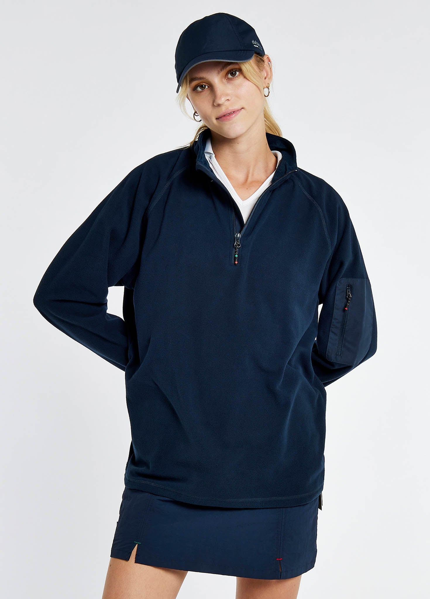 Polaire à quart de zip Valencia Femme - Navy