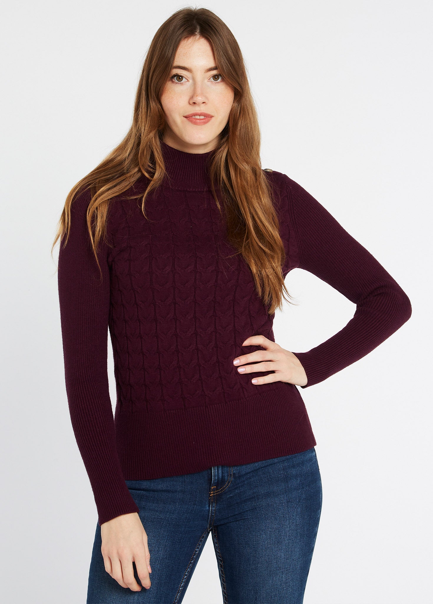 Pull Claremont Femme - Ox Blood