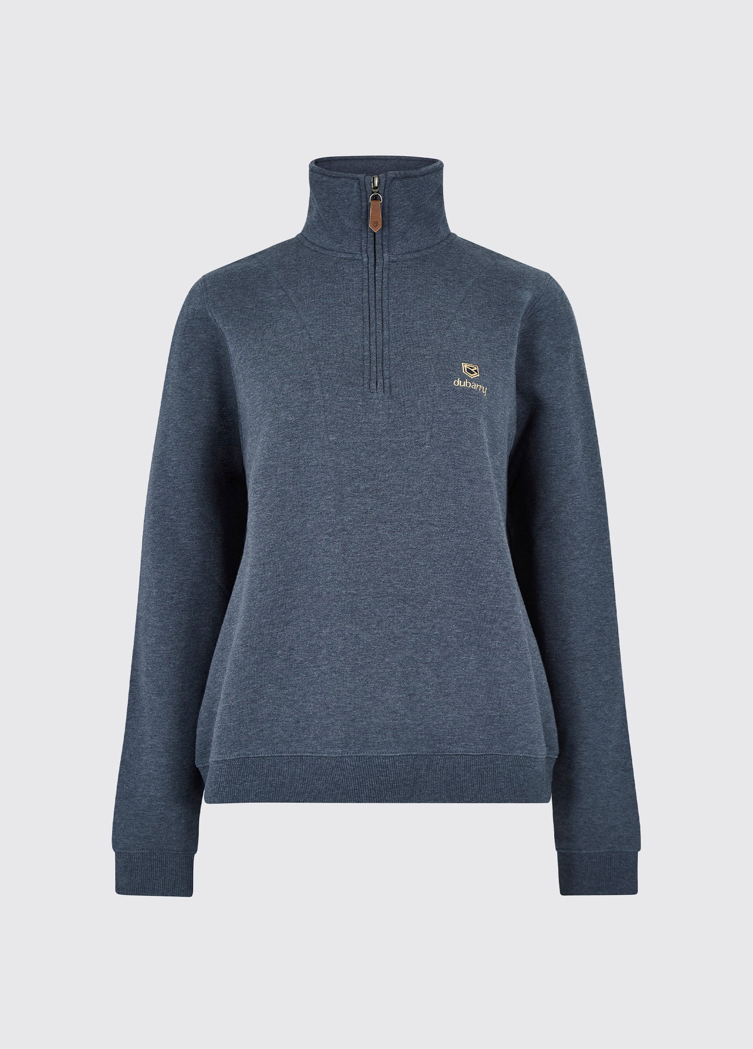 Sweat-shirt à quart de zip Castlemartyr - Denim