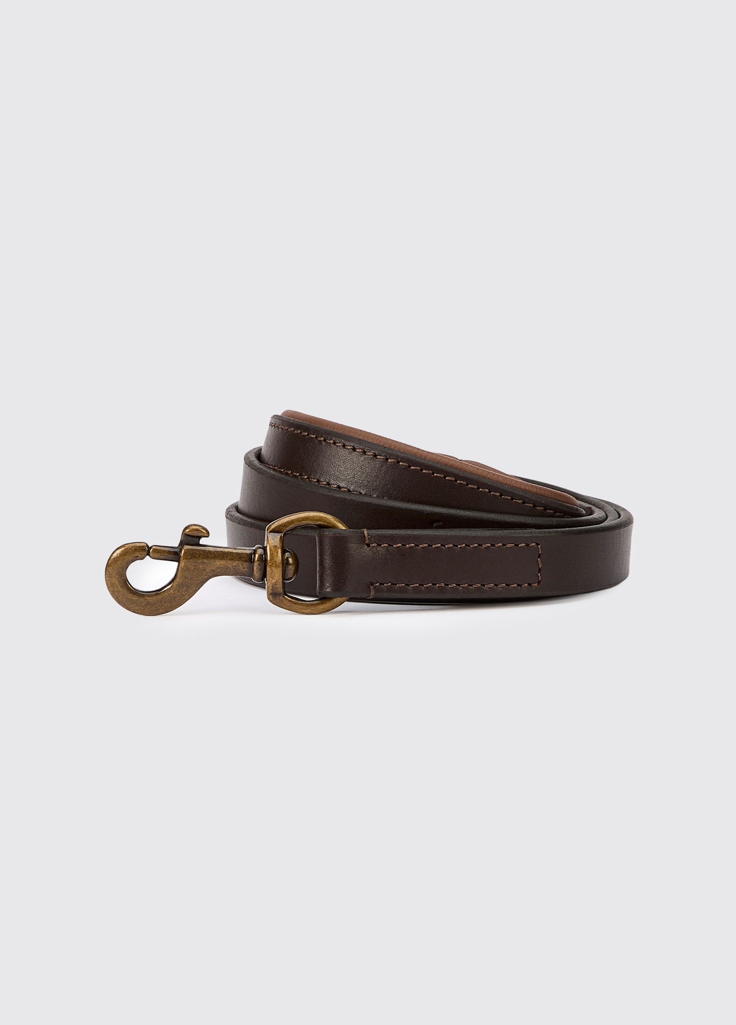 RANGER Laisse en cuir avec clip - Mahogany