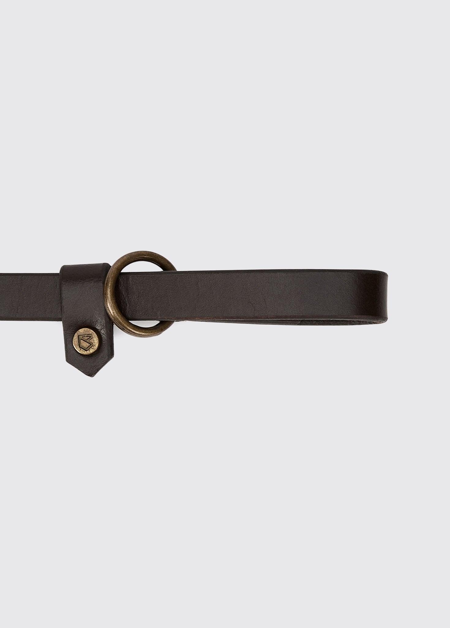 RILEY Laisse coulissante en cuir - Mahogany