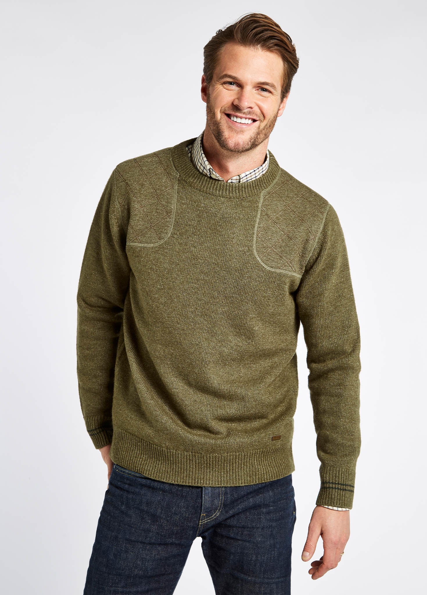 Pull en laine mélangée Clarinbridge - Dusky Green