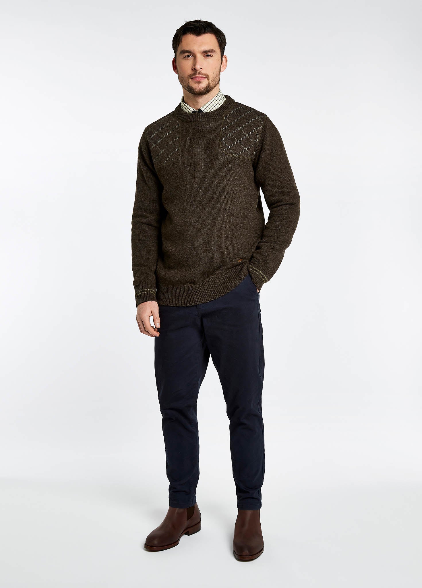 Pull en laine mélangée Clarinbridge - Mahogany