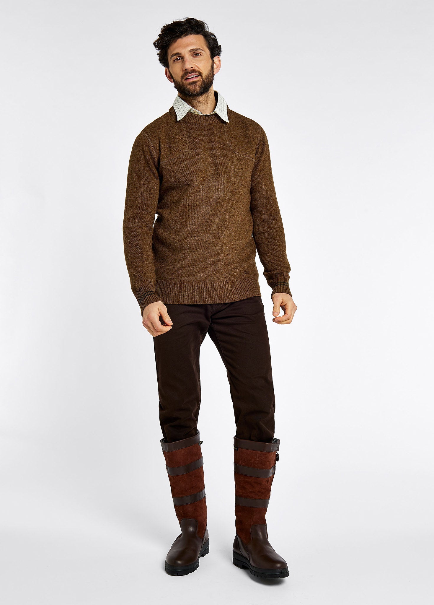 Pull en laine mélangée Clarinbridge - Bronze