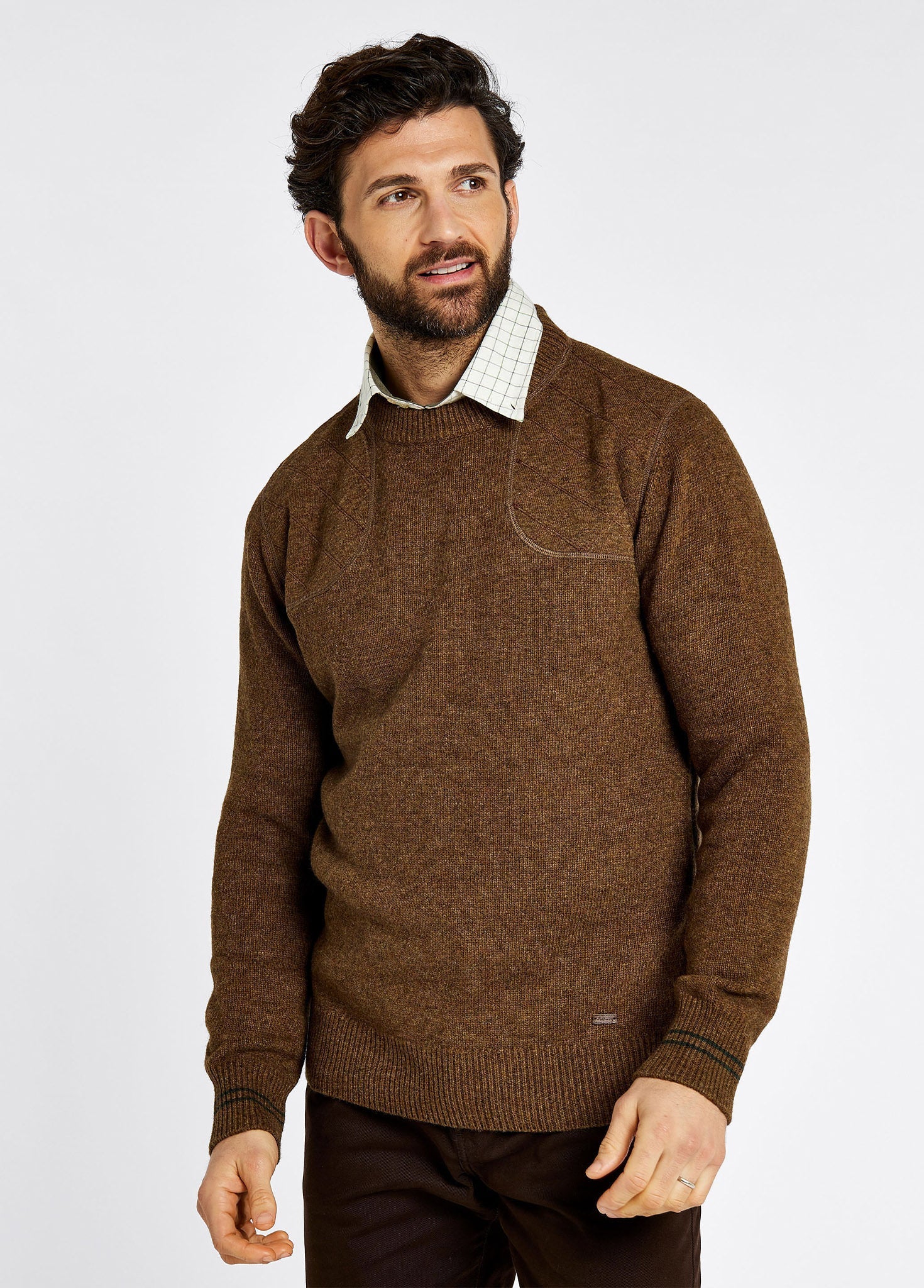 Pull en laine mélangée Clarinbridge - Bronze