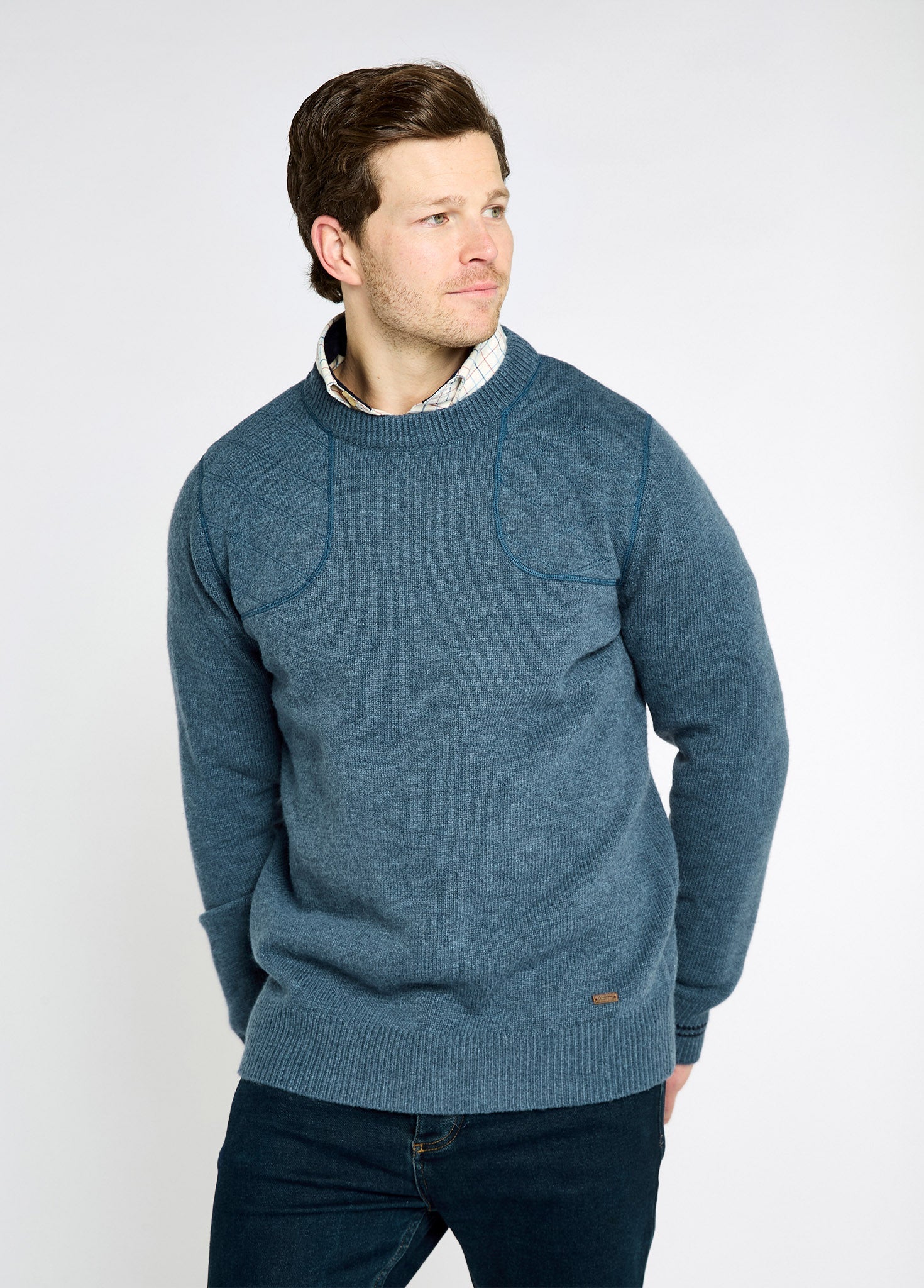 Pull en laine mélangée Clarinbridge - Indigo