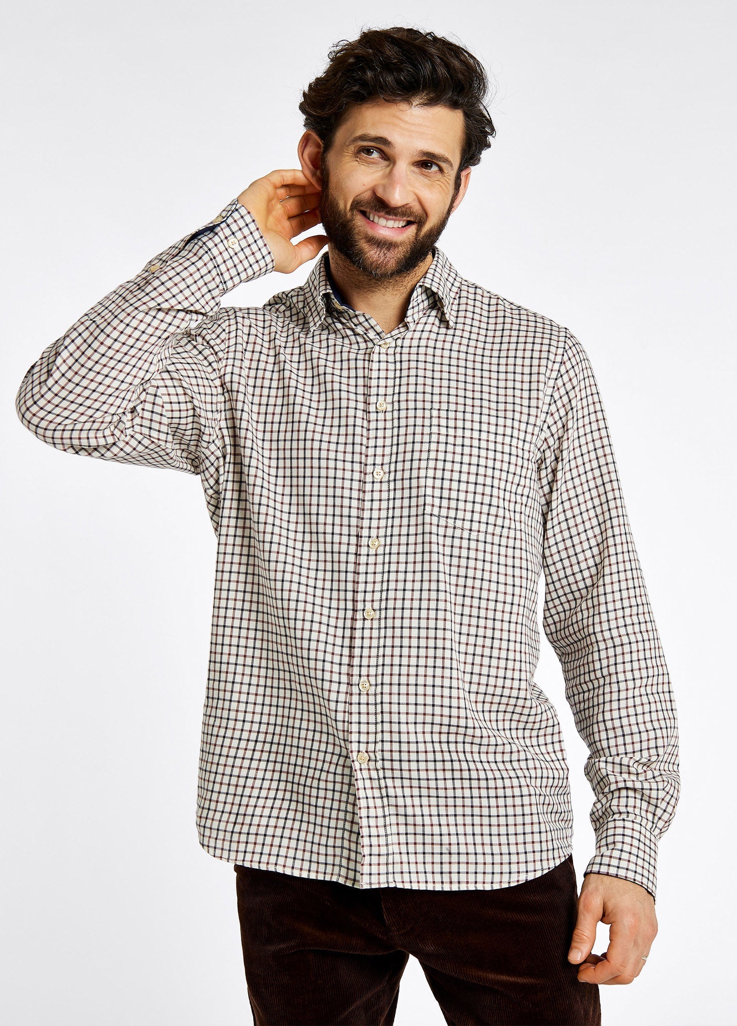 Chemise à carreaux Connell - Ox Blood