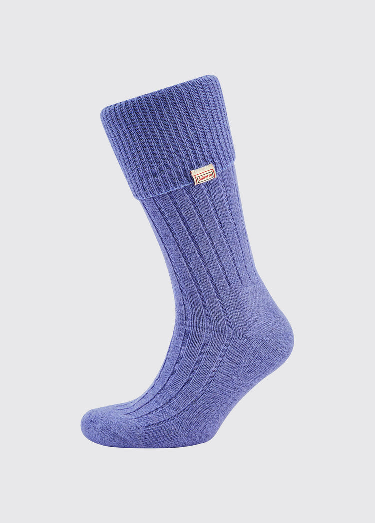Chaussettes en alpaga -  Blue