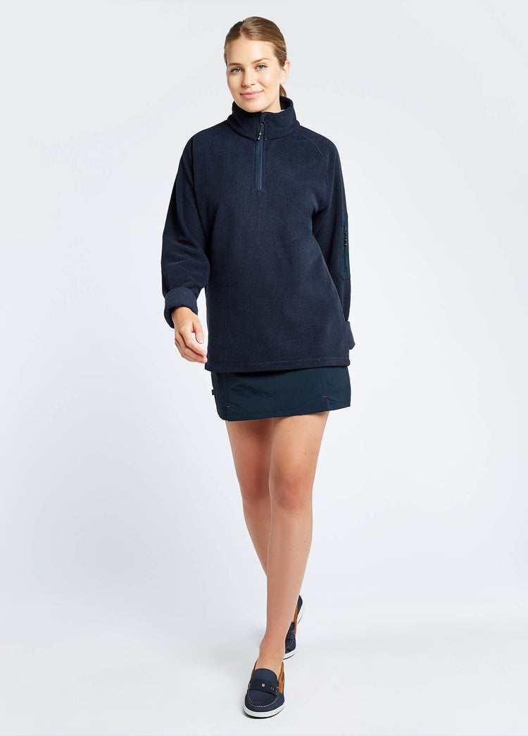 Polaire quart de zip Monaco Femme - Navy