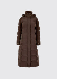 Manteau long en duvet Aldborough - Mahogany
