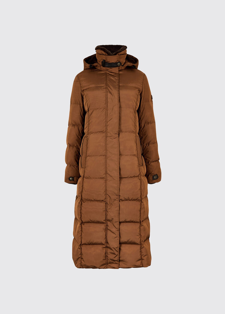 Manteau long en duvet Aldborough - Russet