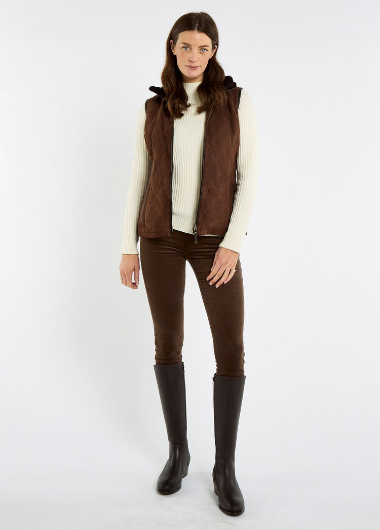 Gilet en suède Ballyhale - Walnut