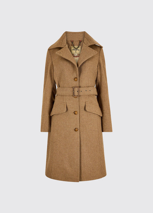Manteau en tweed Brookvale - Camel Twill