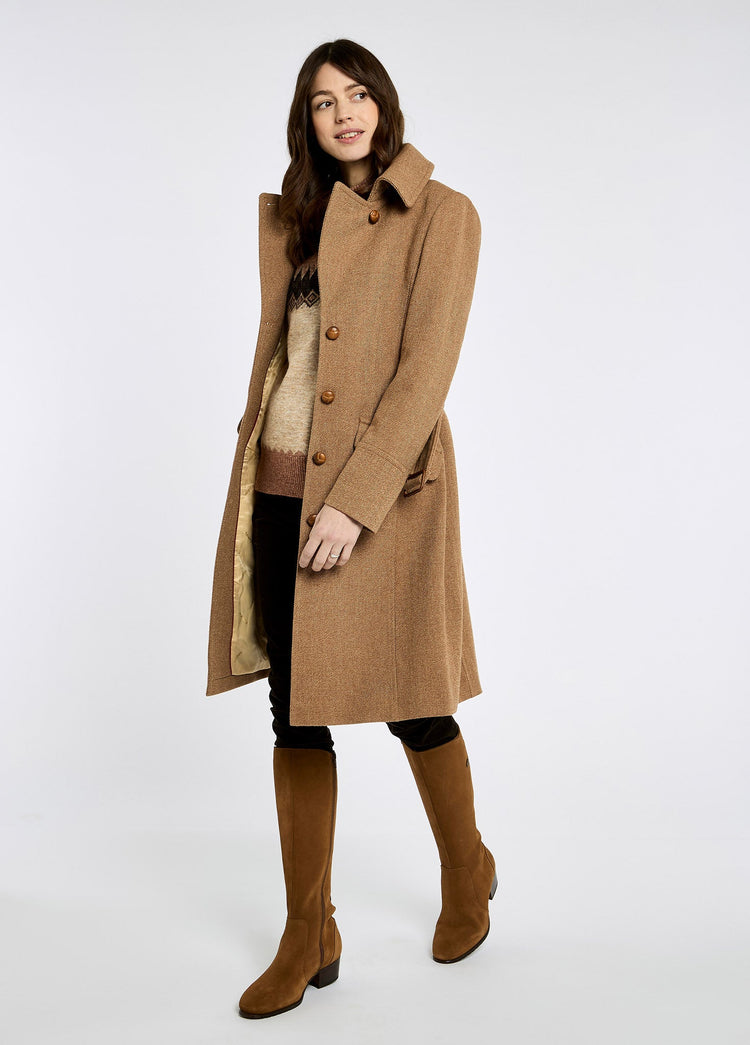 Manteau en tweed Brookvale - Camel Twill