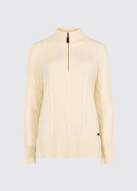 Pull à col zippé Burtonpoint - Chalk