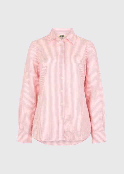 Chemise en lin à manches longues Butterfly - Pink