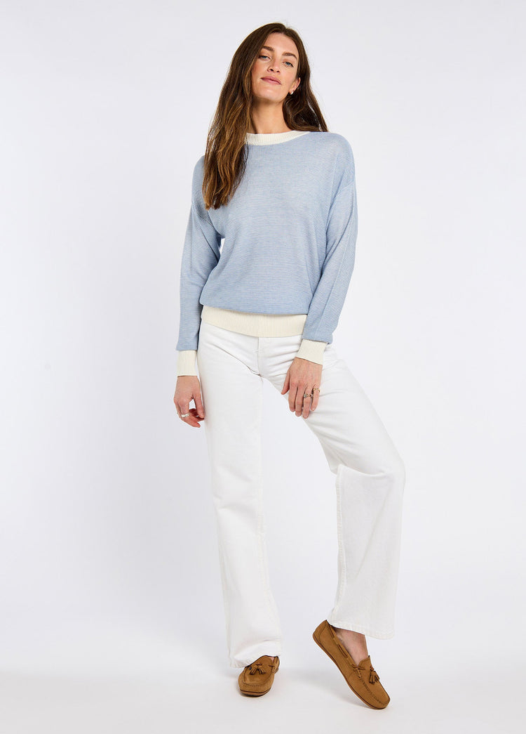 Pull en mélange de bambou Carrick - Dusty Blue