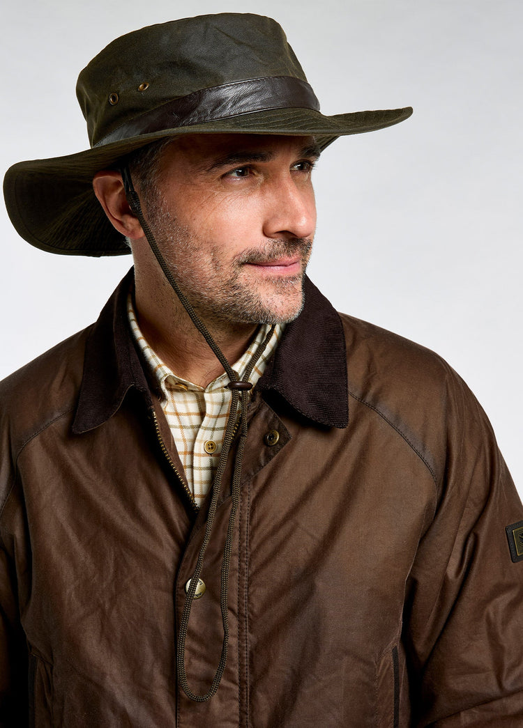 Chapeau ciré Castlejordan - Olive