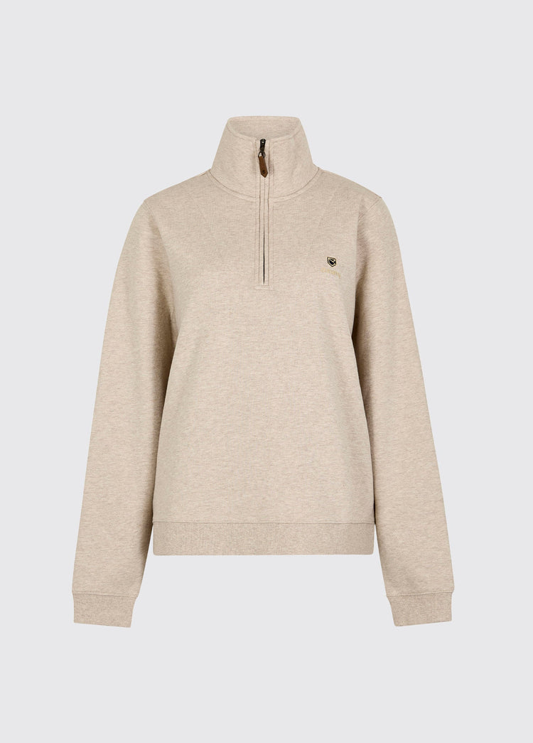 Sweat-shirt à quart de zip Castlemartyr - Bone