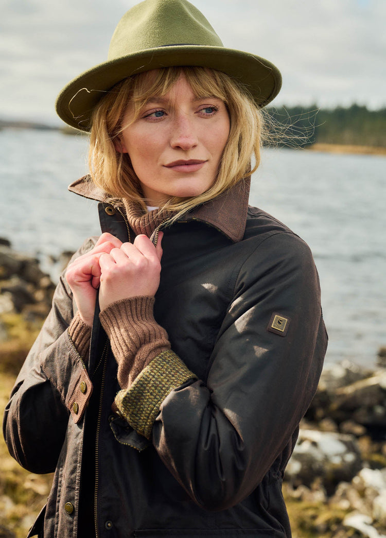 Manteau ciré Clifford - Olive