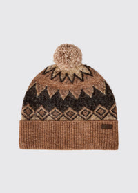 Bonnet à pompon tricoté Coolroe - Oat Multi