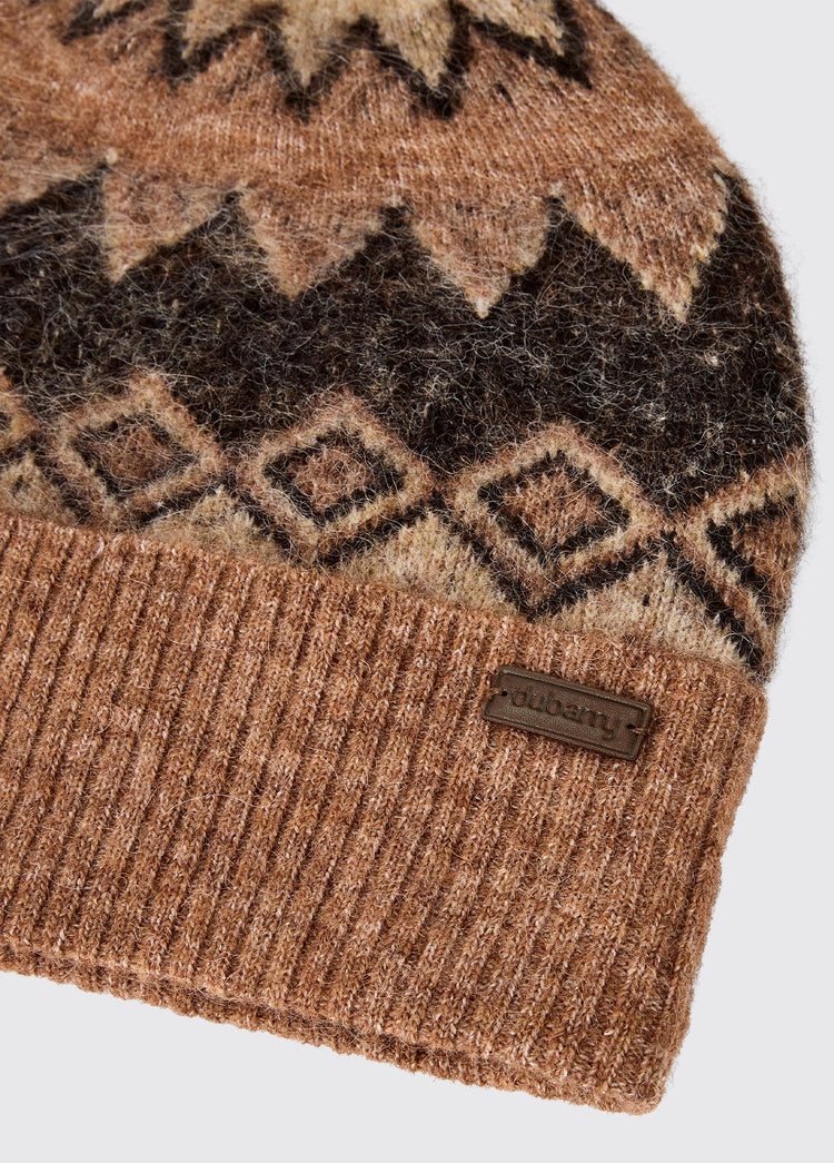 Bonnet à pompon tricoté Coolroe - Oat Multi
