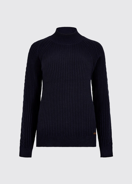 Pull en maille côtelée Corcoran - Navy