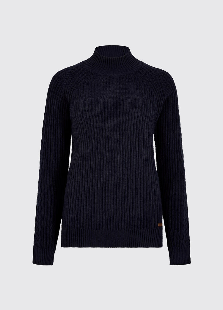 Pull en maille côtelée Corcoran - Navy
