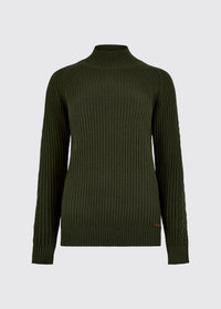 Pull en maille côtelée Corcoran - Olive