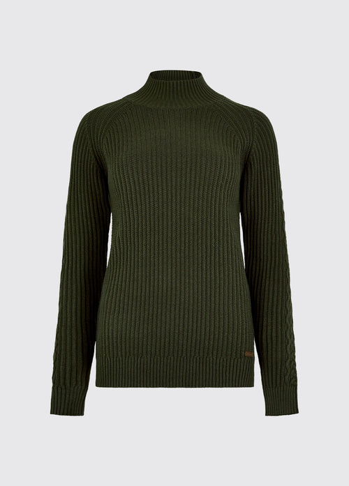 Pull en maille côtelée Corcoran - Olive