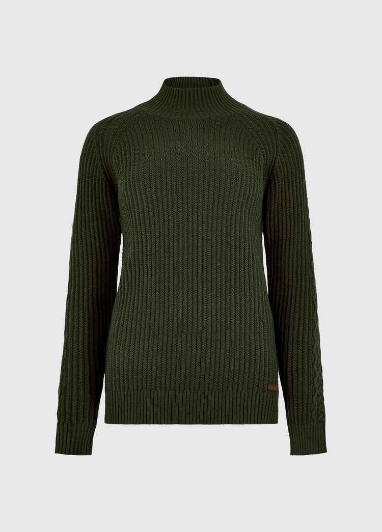 Pull en maille côtelée Corcoran - Olive