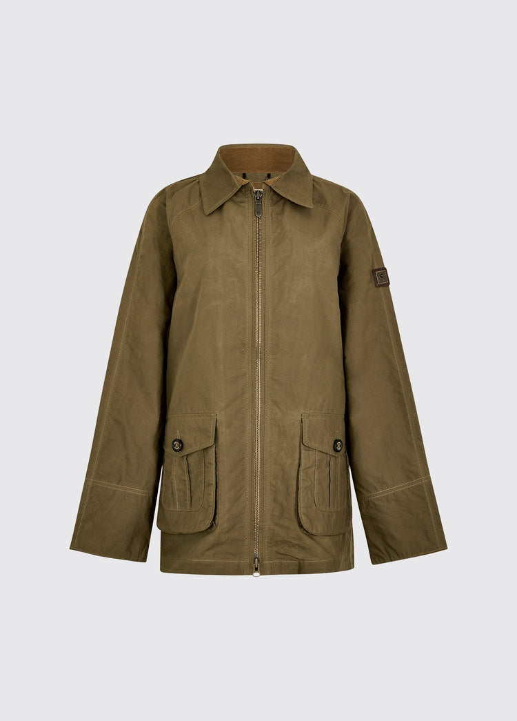 Veste utilitaire en coton ciré Delaney - Dusky Green