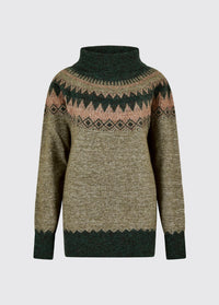 Pull col roulé Devlin - Olive