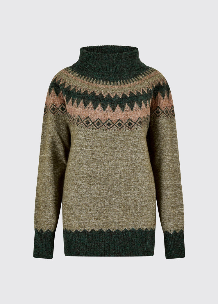 Pull col roulé Devlin - Olive