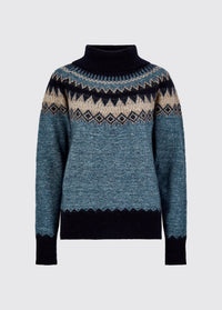 Pull col roulé Devlin - Navy Multi