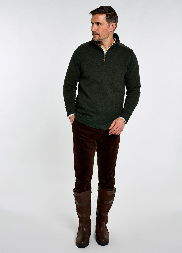 Pull à col zippé Doherty - Olive