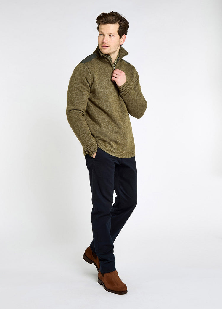 Pull à col zippé Doherty - Dusky Green