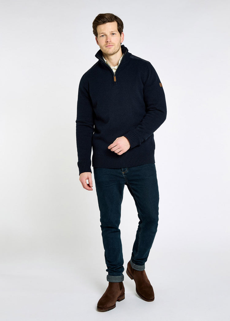 Pull à col zippé Doherty - Navy
