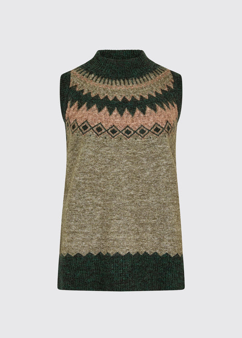 Gilet tricoté Doyle  - Olive