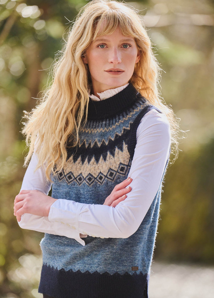 Pull sans manches Doyle - Navy Multi
