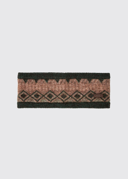 Bandeau tricoté Drumroe - Olive Multi