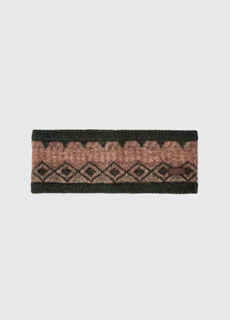 Bandeau tricoté Drumroe - Olive Multi