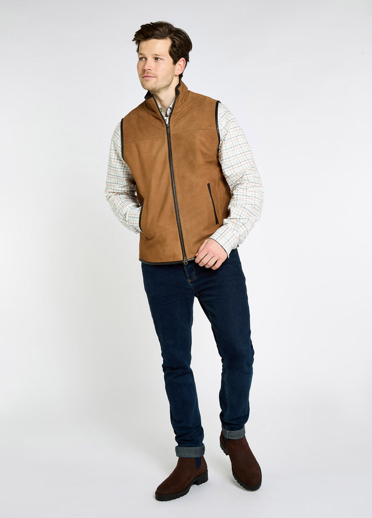 Gilet en cuir Dunhill - Tan