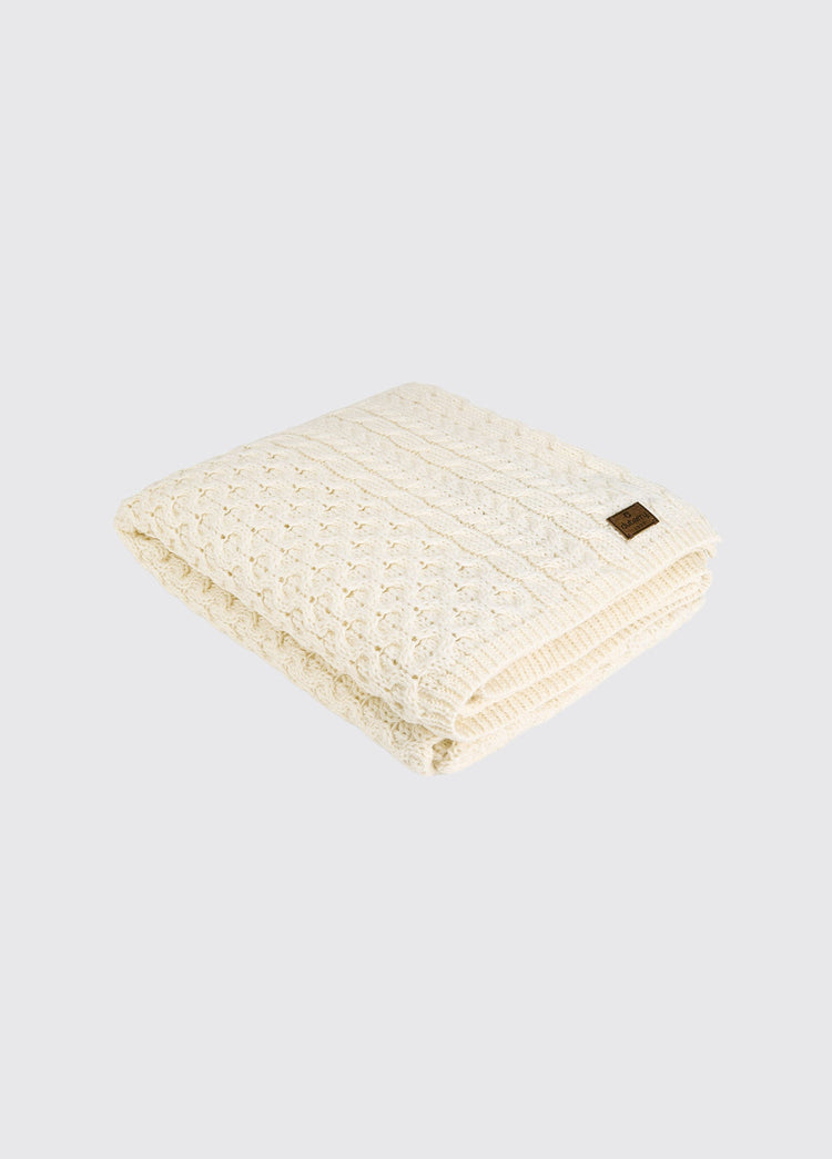 Plaid en laine Dunkerrin - Cream