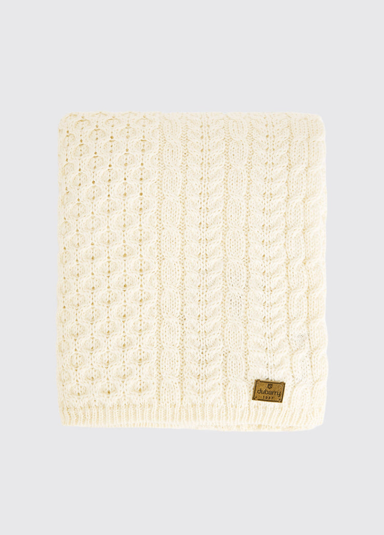 Plaid en laine Dunkerrin - Cream