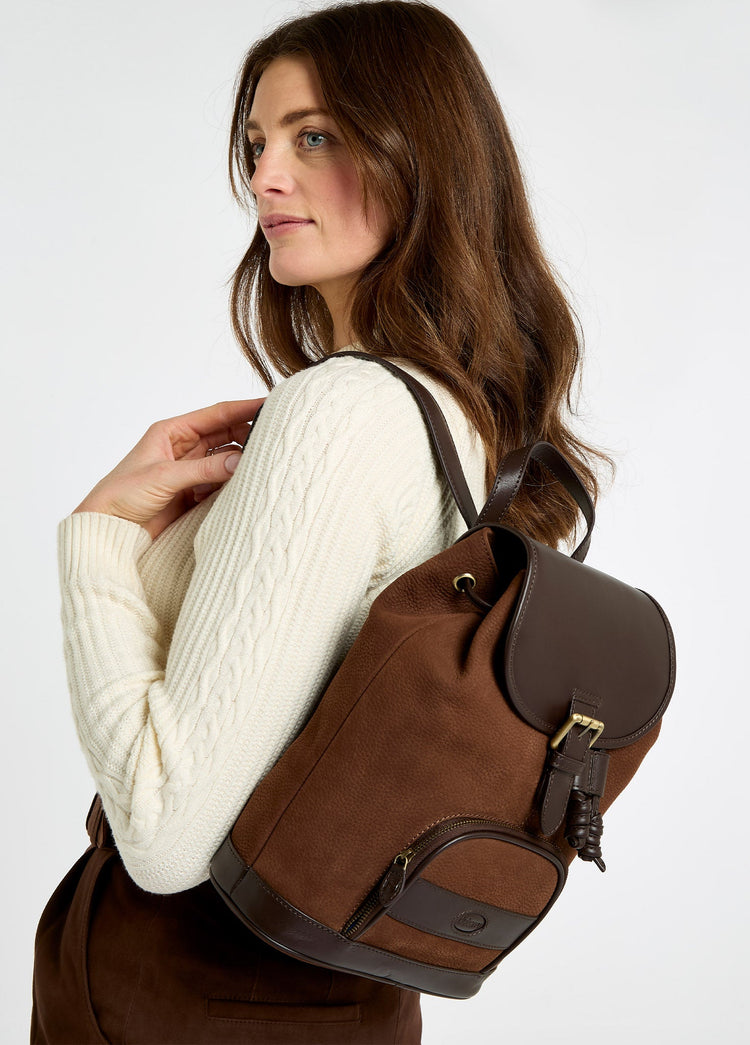 Sac à dos en cuir Dunross - Walnut