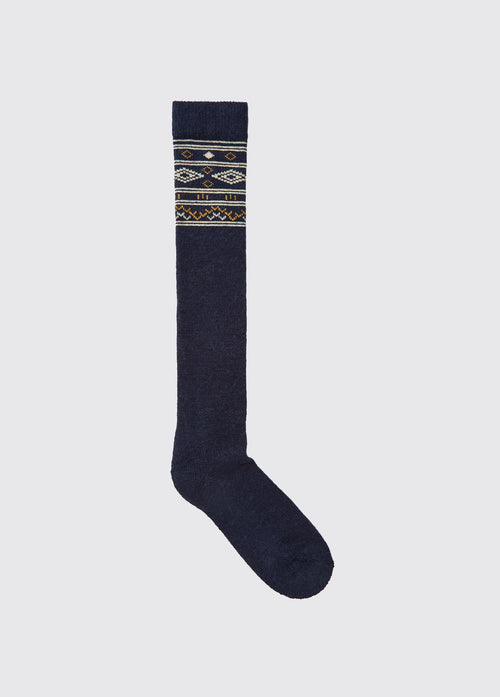 Chaussettes Rolestown Fair Isle Alpaca - Navy