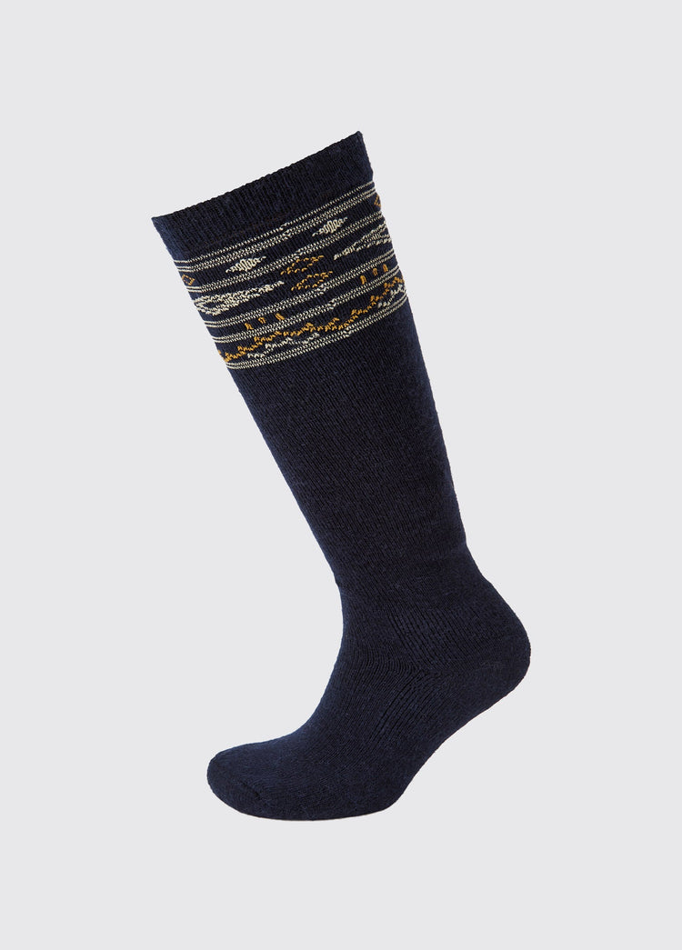 Chaussettes Rolestown Fair Isle Alpaca - Navy